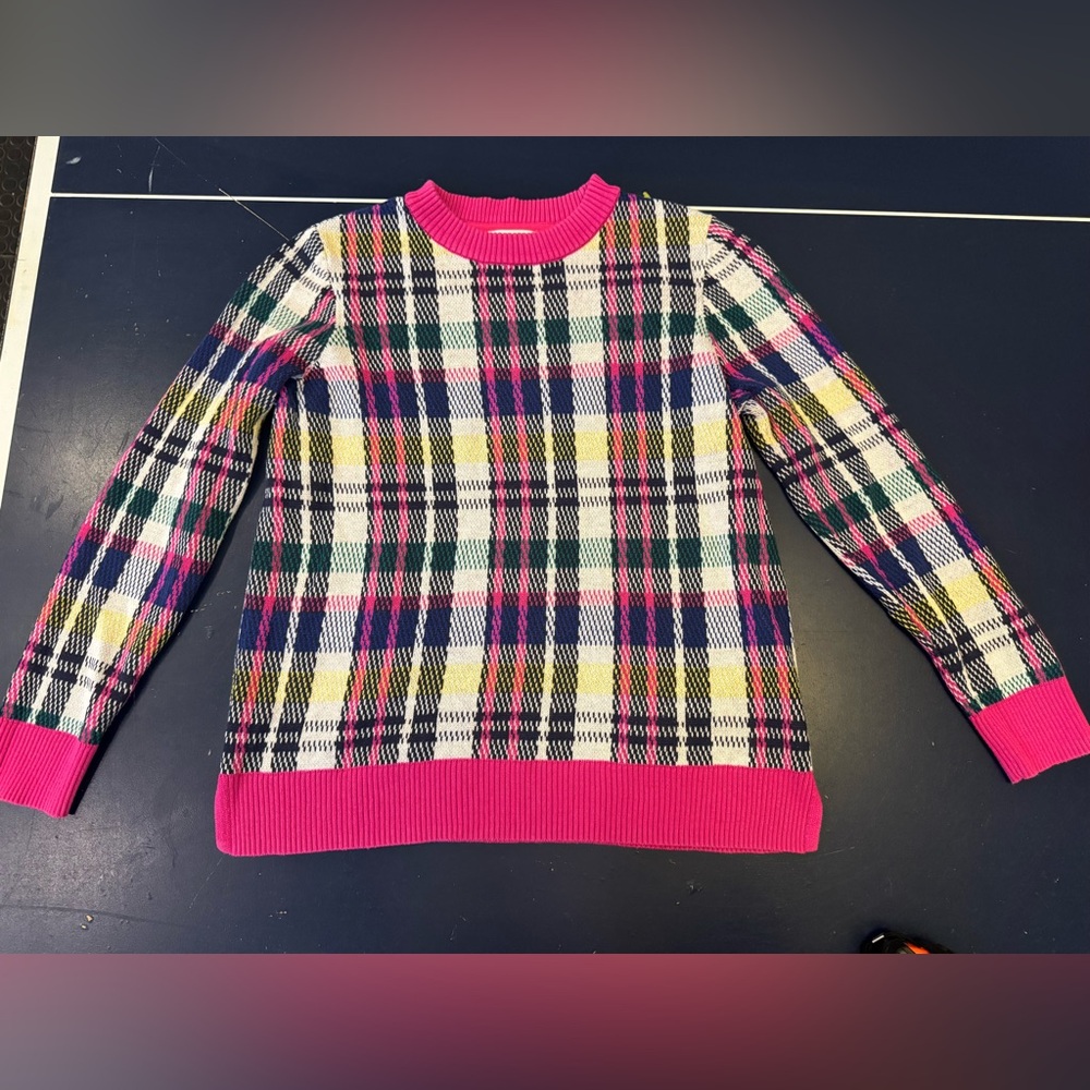 Charter Club Pink Tartan Plaid Sweater
SIZE PM